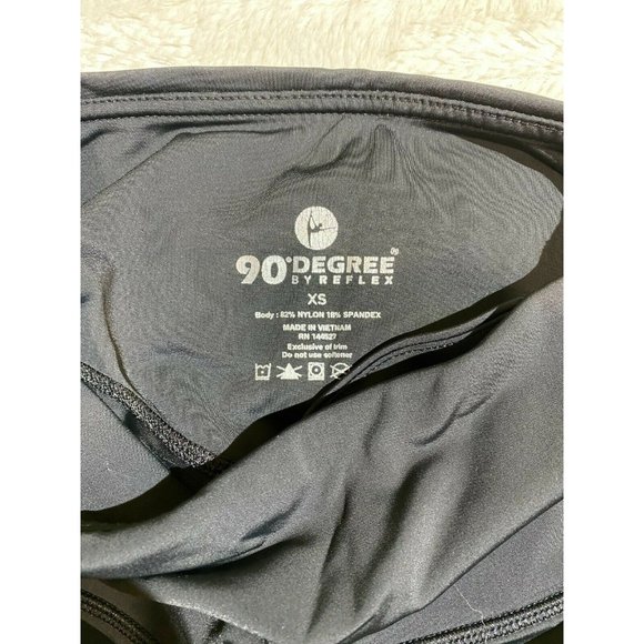 90 Degree By Reflex Black Stretch Leggings XS - Picture 5 of 5